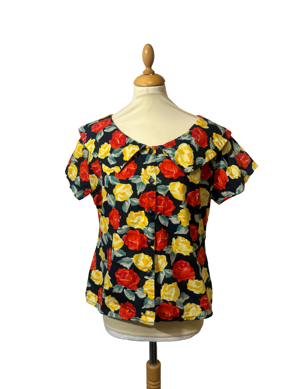 Chemise à fleurs 80s