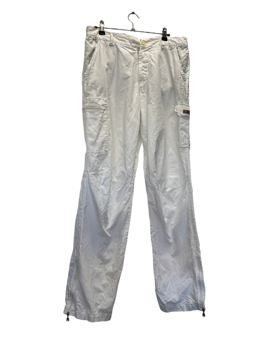 Pantalon en lin blanc Napapijri