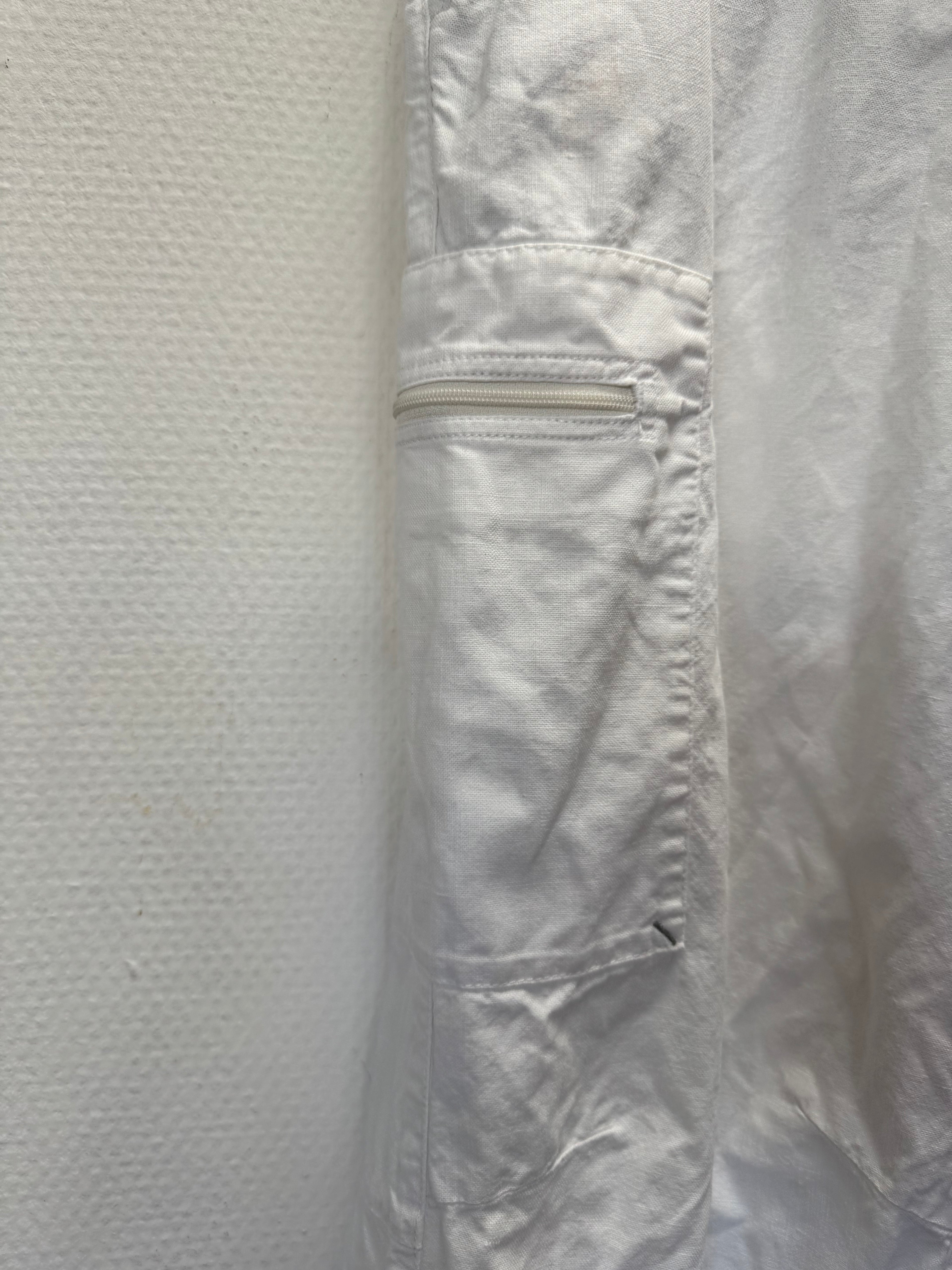 Pantalon en lin blanc Napapijri