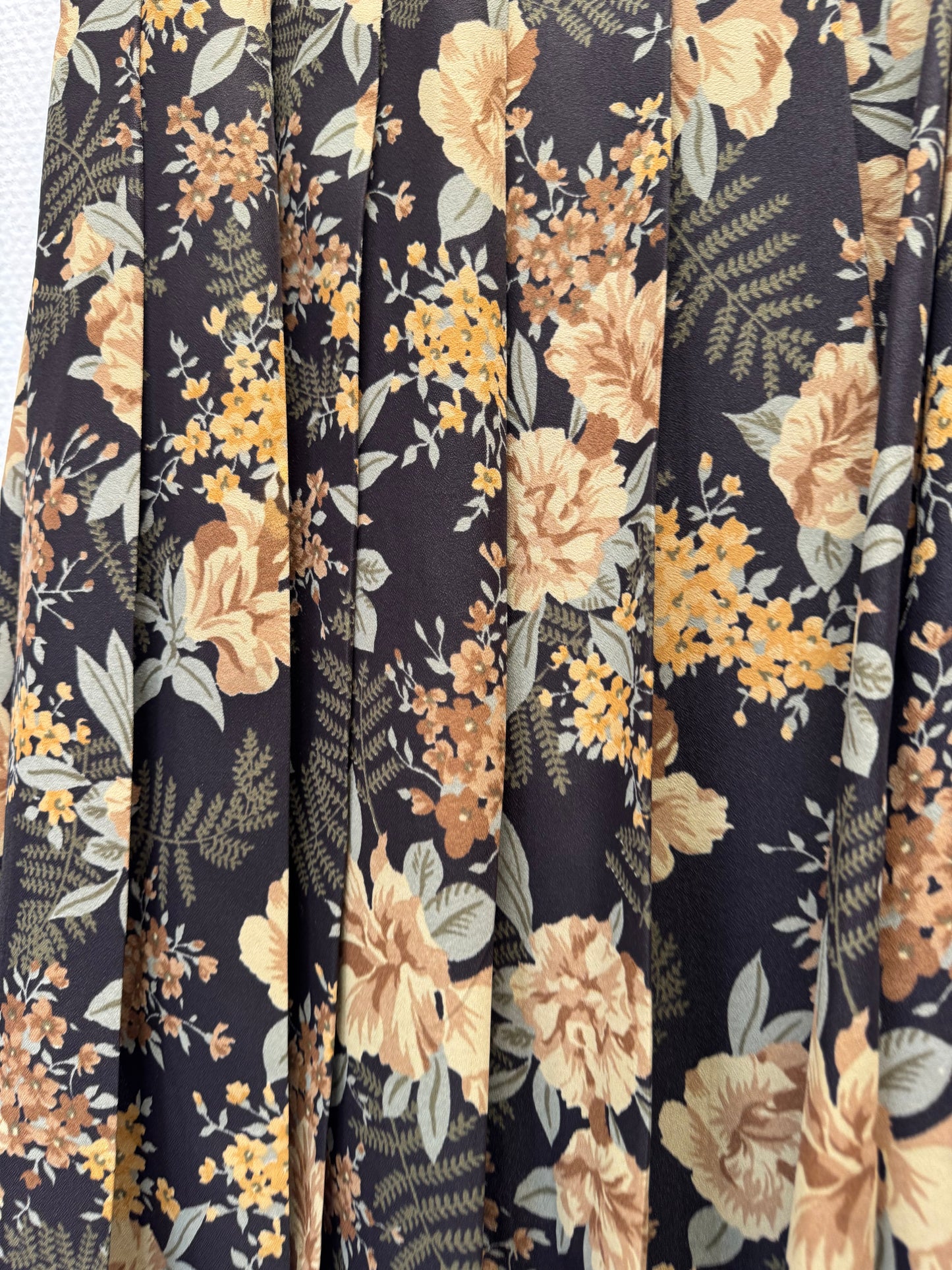Jupe à fleurs 70s