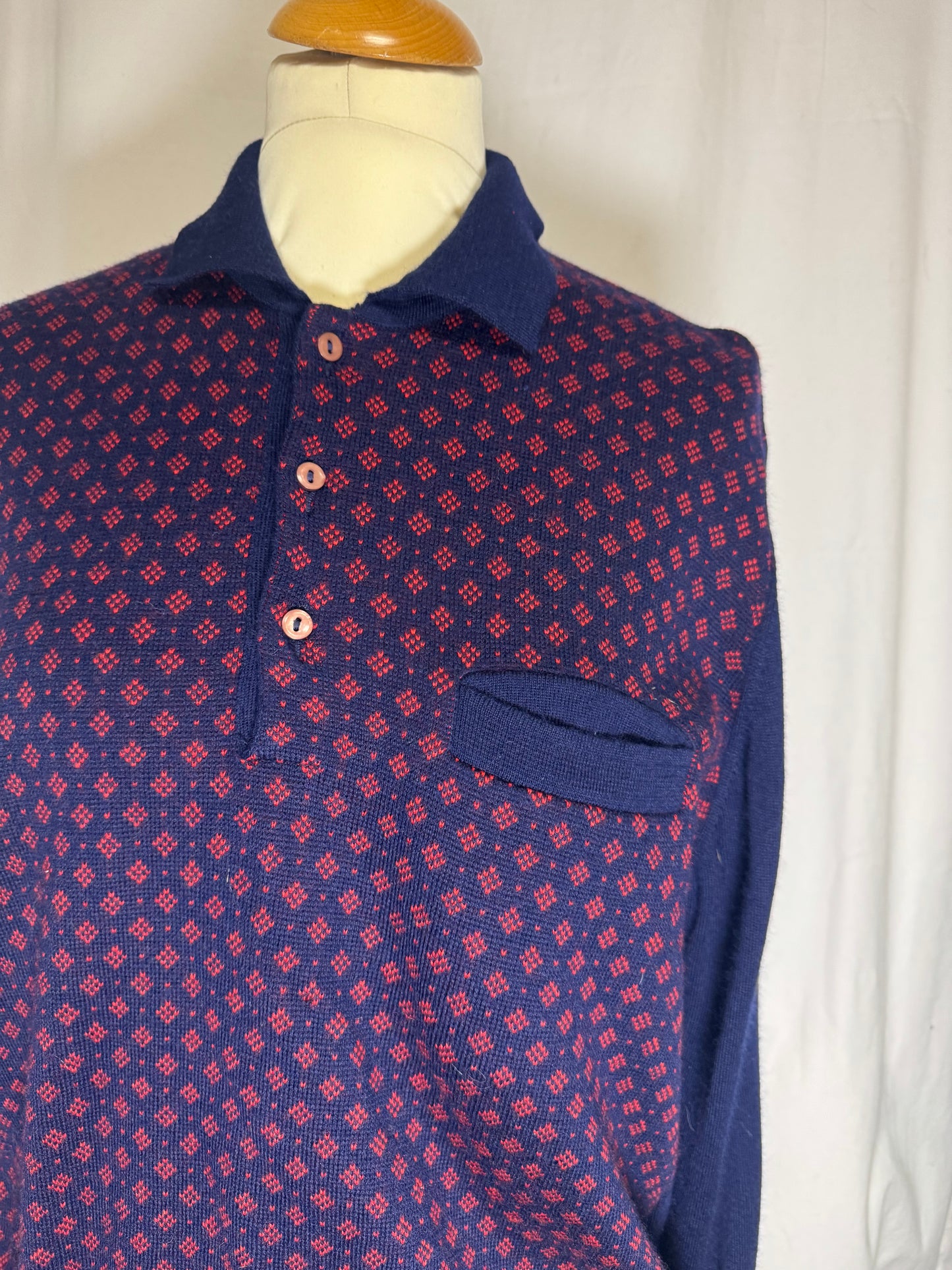 Pull à motifs 70s