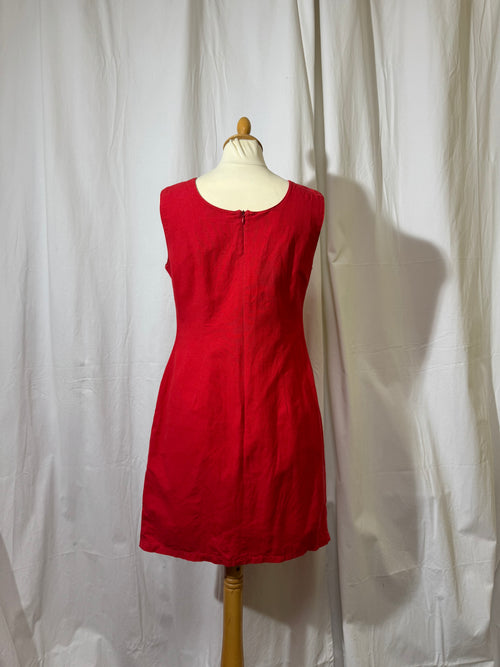 Robe courte rouge