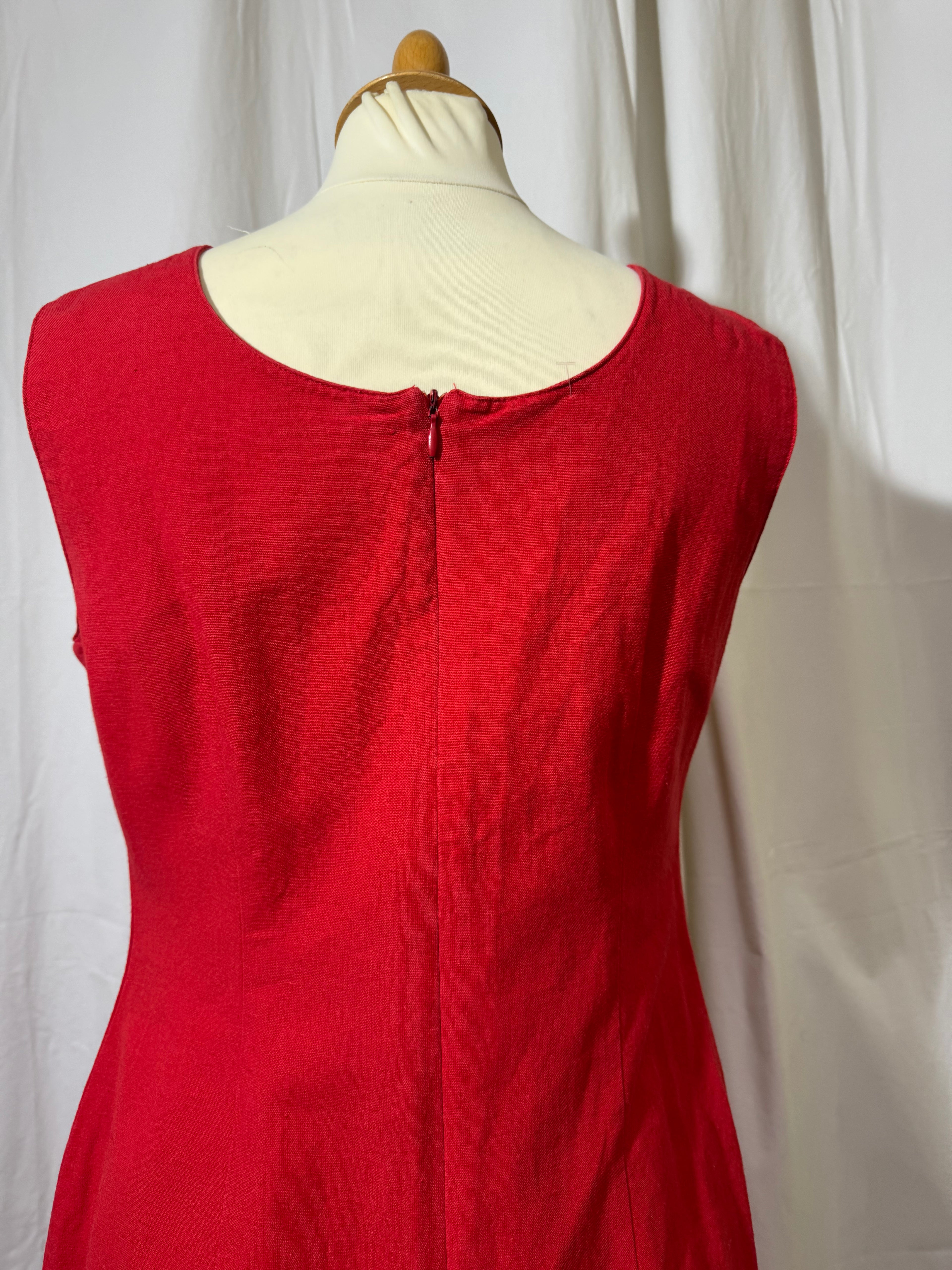 Robe courte rouge