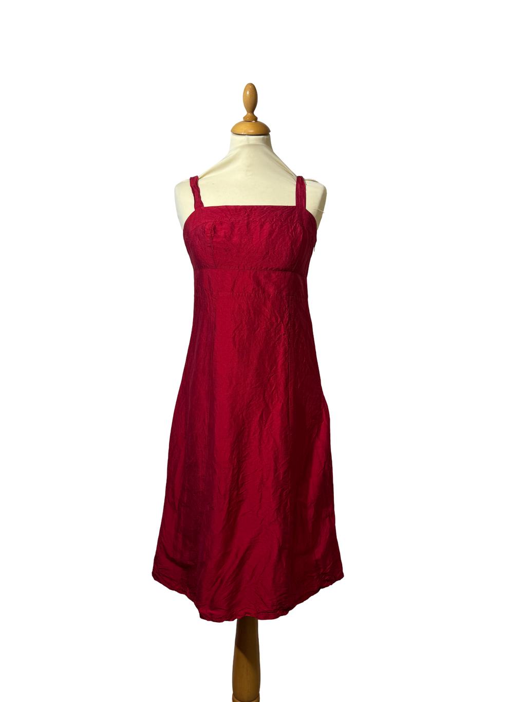 Robe rouge en soie