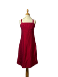 Robe rouge en soie