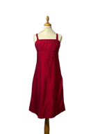 Robe rouge en soie
