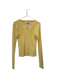 Gilet côtelé jaune