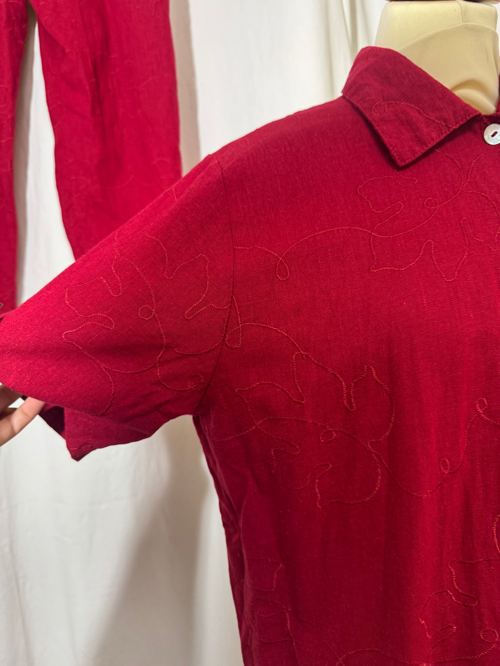 Ensemble pantalon rouge