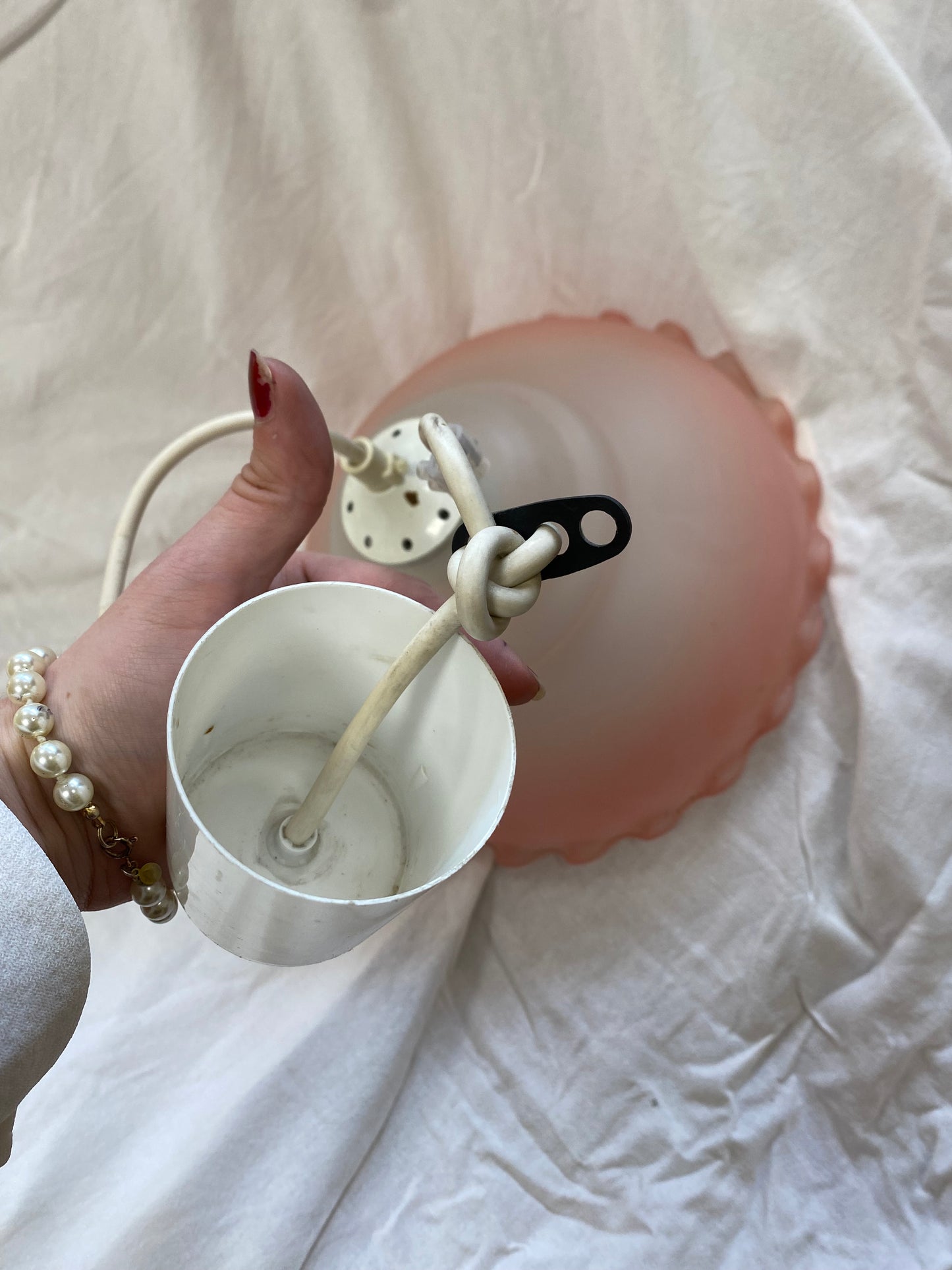 Lustre en opaline