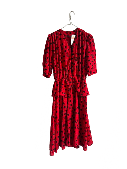 Robe à pois 80s