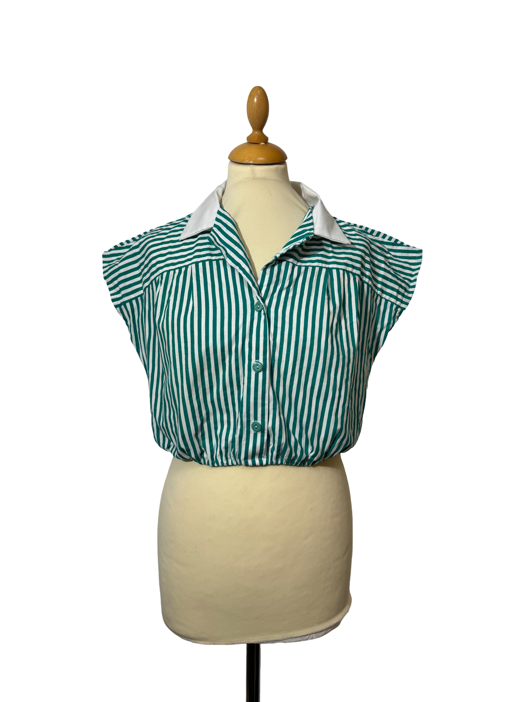 Chemise courte à rayures