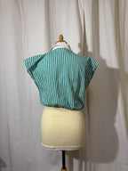Chemise courte à rayures