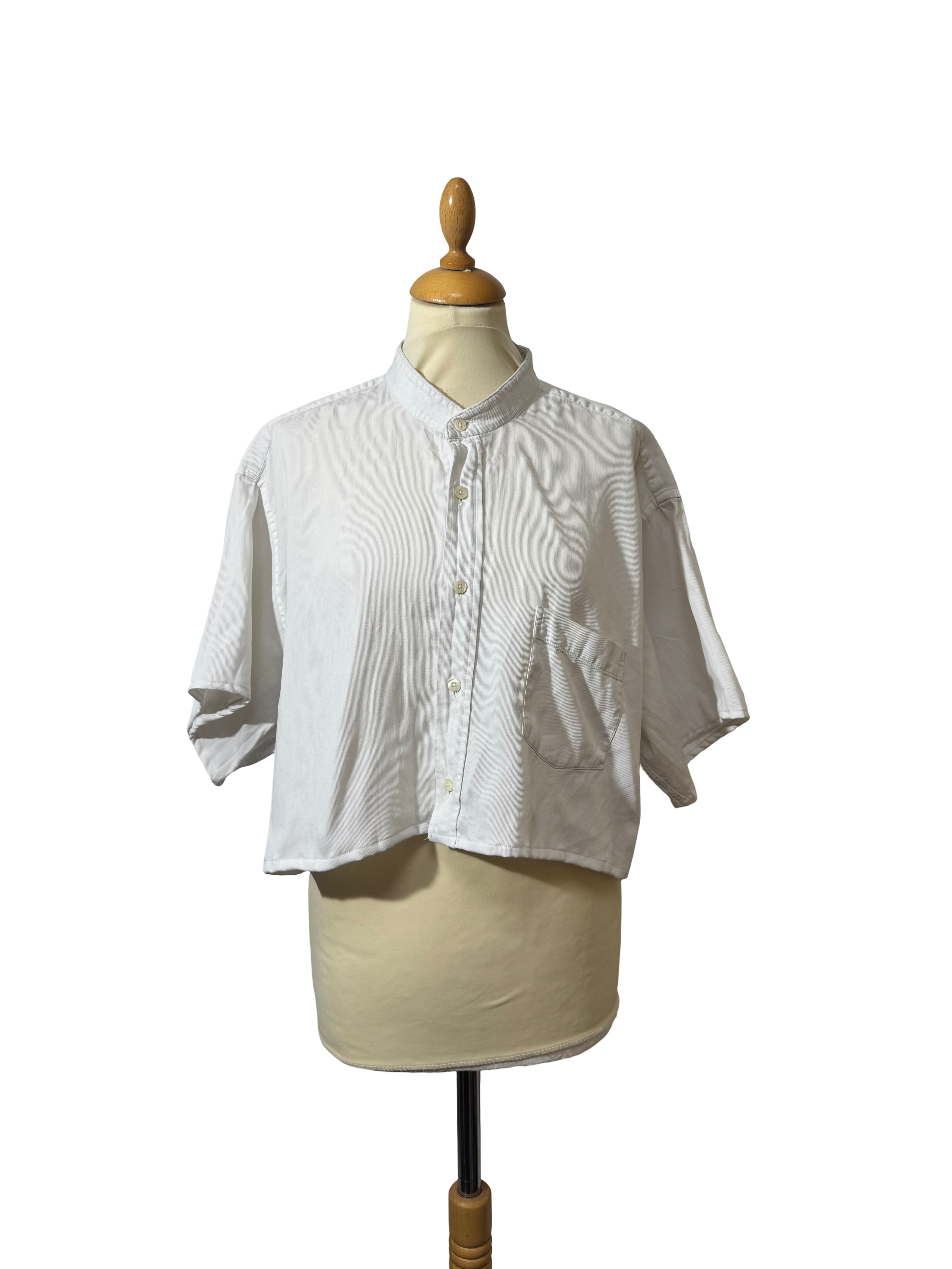 Chemise courte blanche