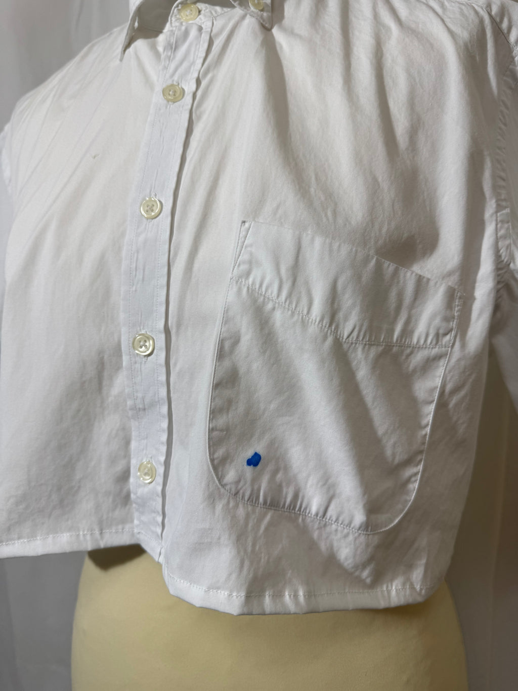 Chemise courte blanche