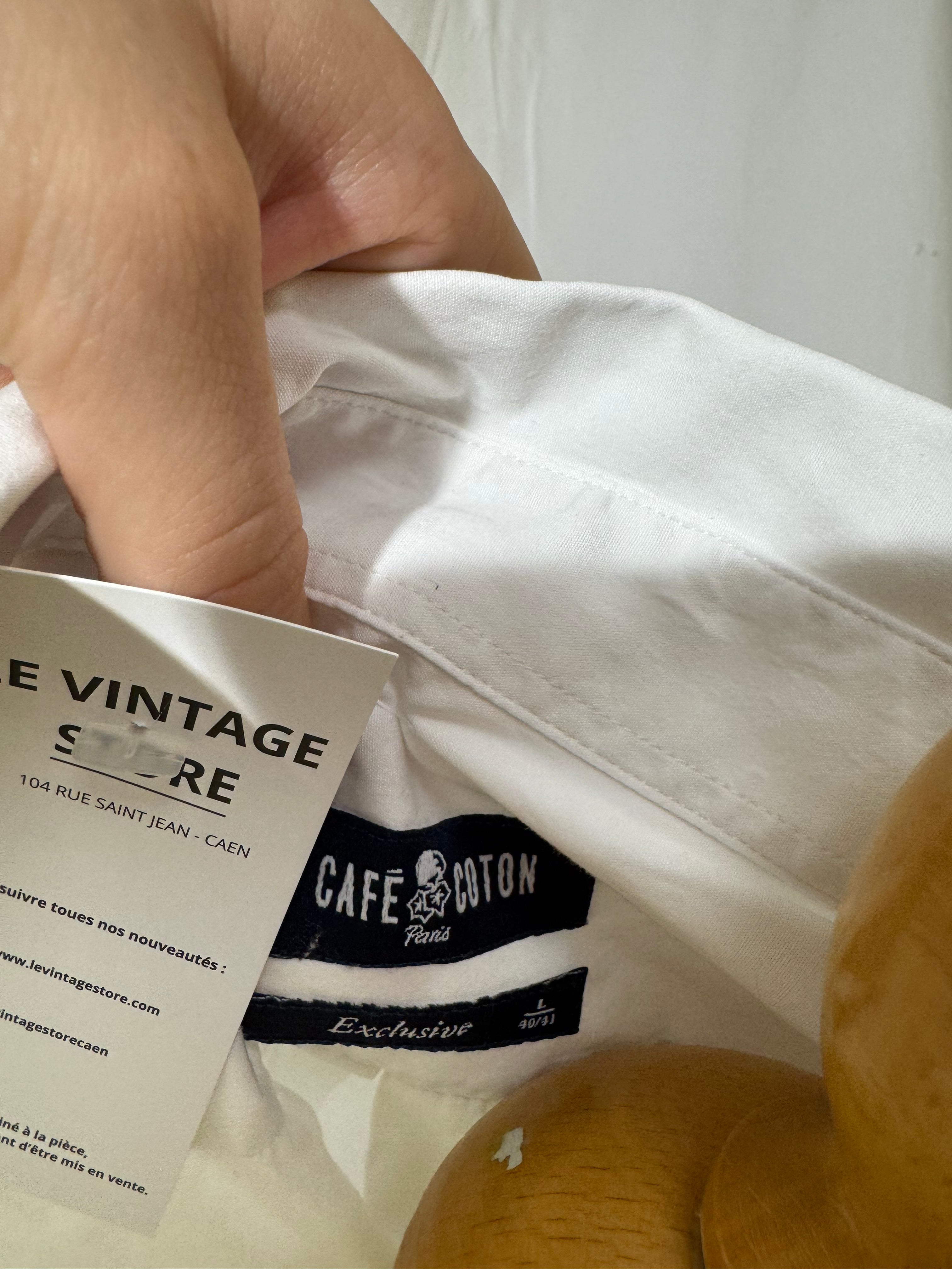 Chemise courte blanche