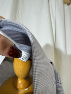 Chemise courte bleu