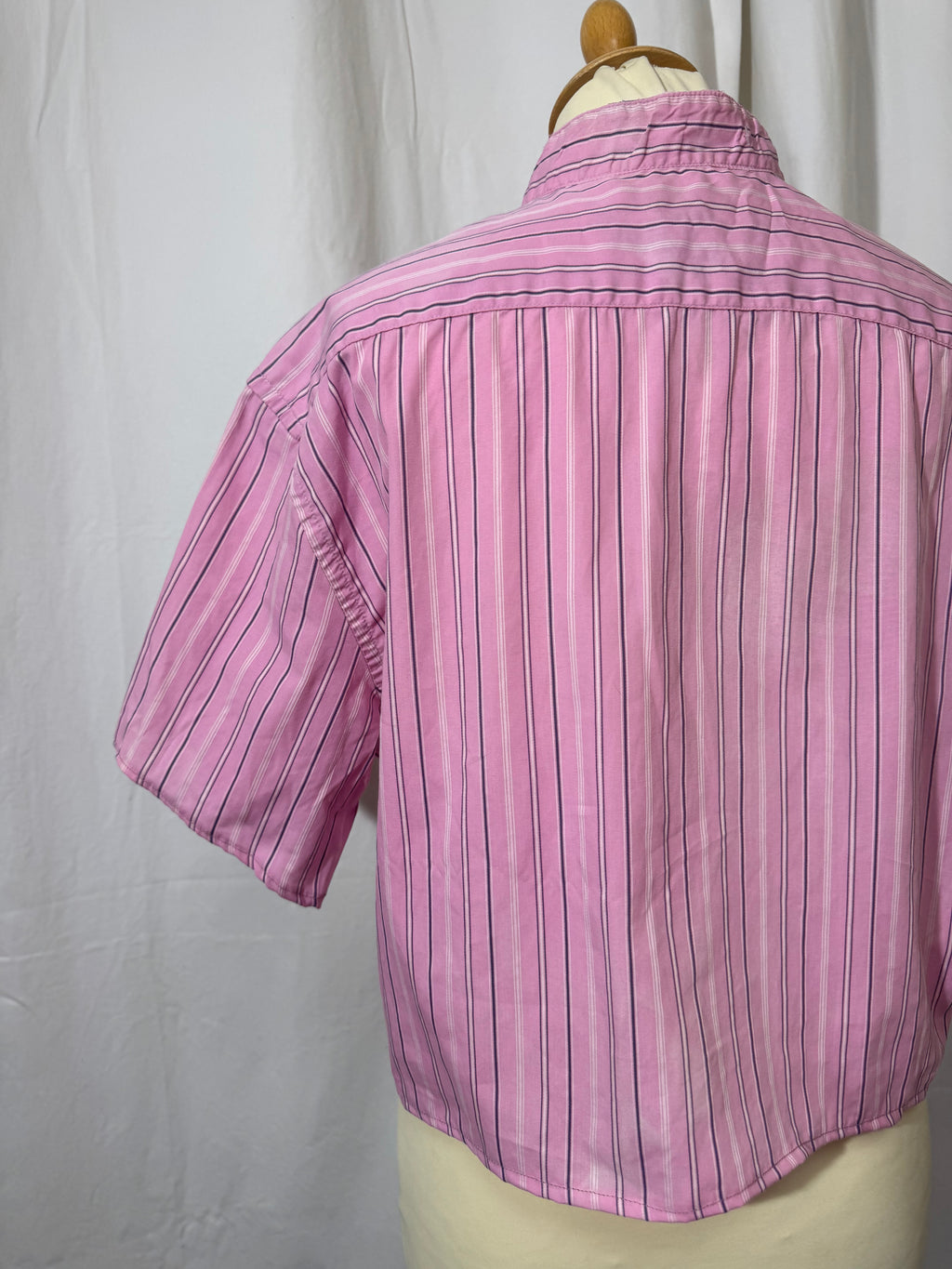 Chemise à rayures rose