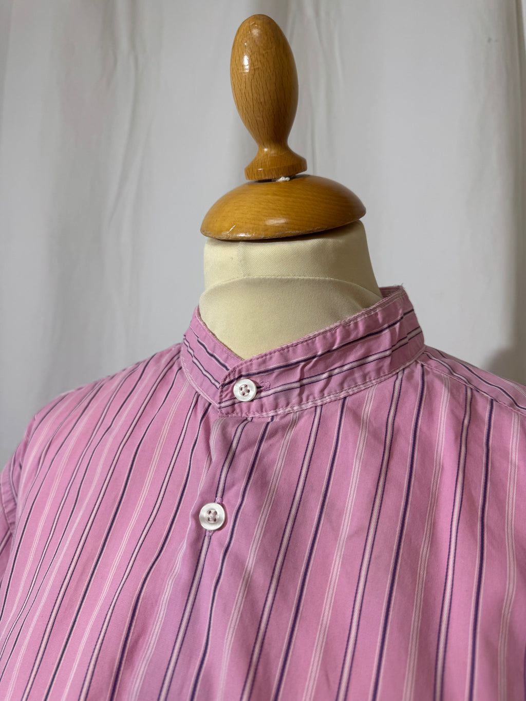 Chemise à rayures rose
