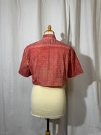 Chemise courte à fleurs