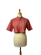 Chemise courte à fleurs