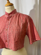 Chemise courte à fleurs