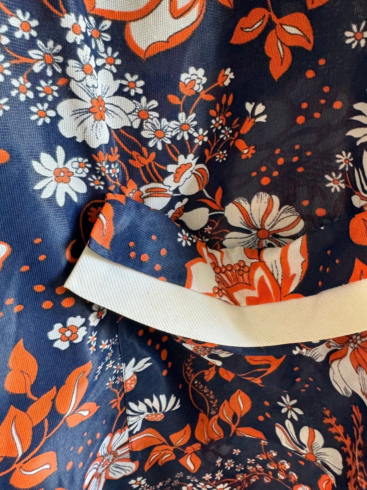 Blouse à motif 70s