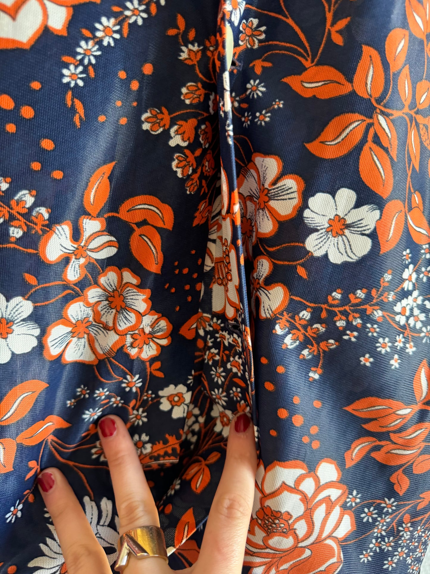 Blouse à motif 70s