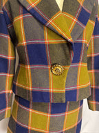 Tailleur jupe écossais