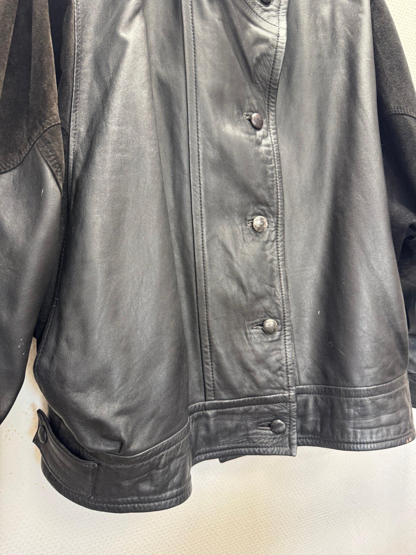 Blouson en cuir 80s