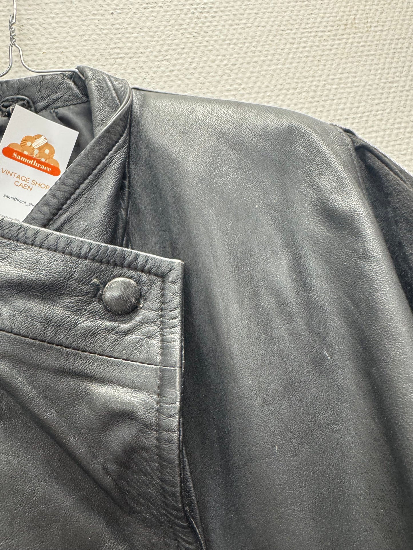 Blouson en cuir 80s