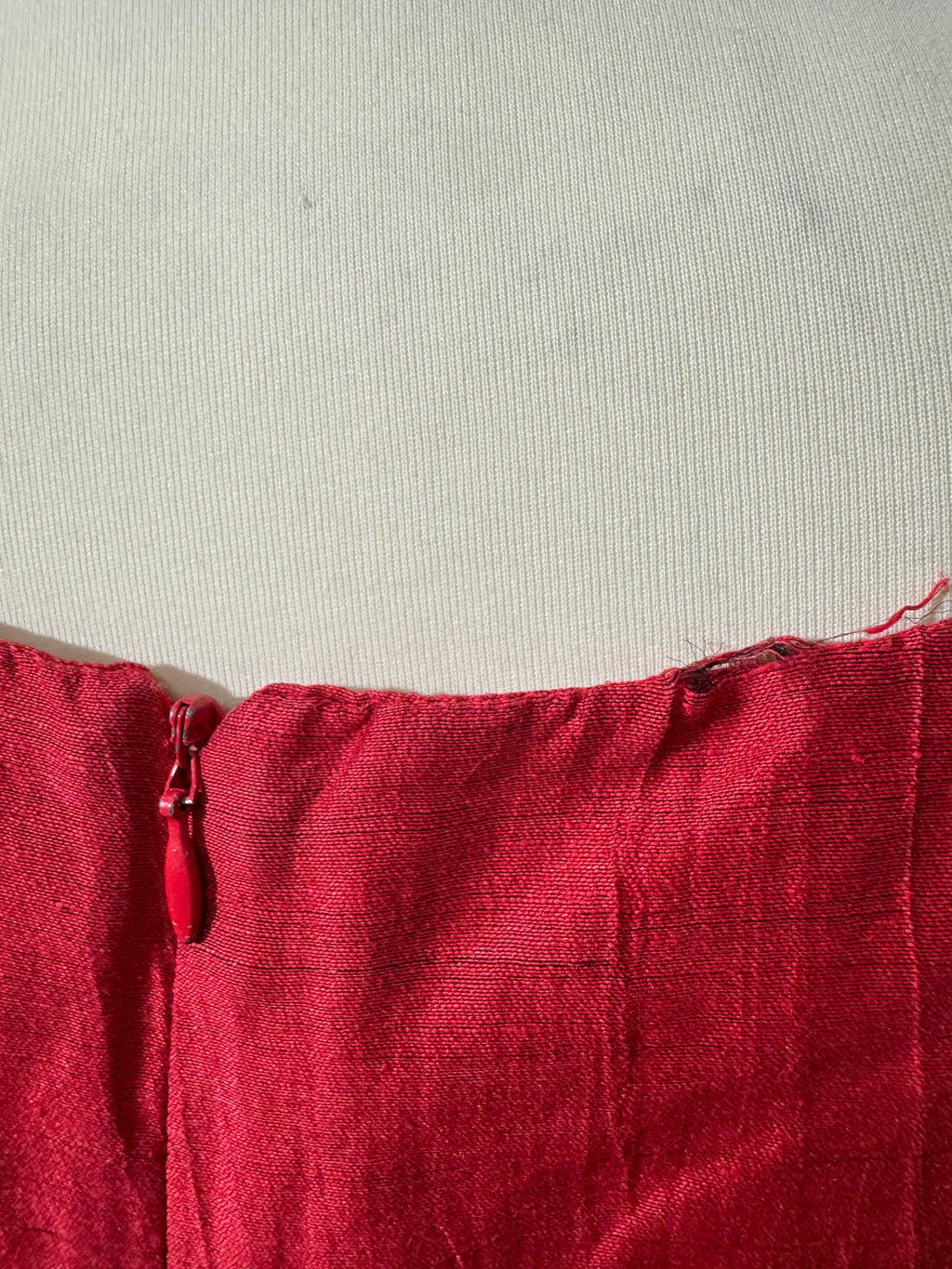 Blouse en lin rouge