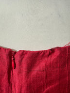 Blouse en lin rouge