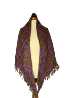 Châle rose en mohair