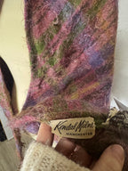 Châle rose en mohair