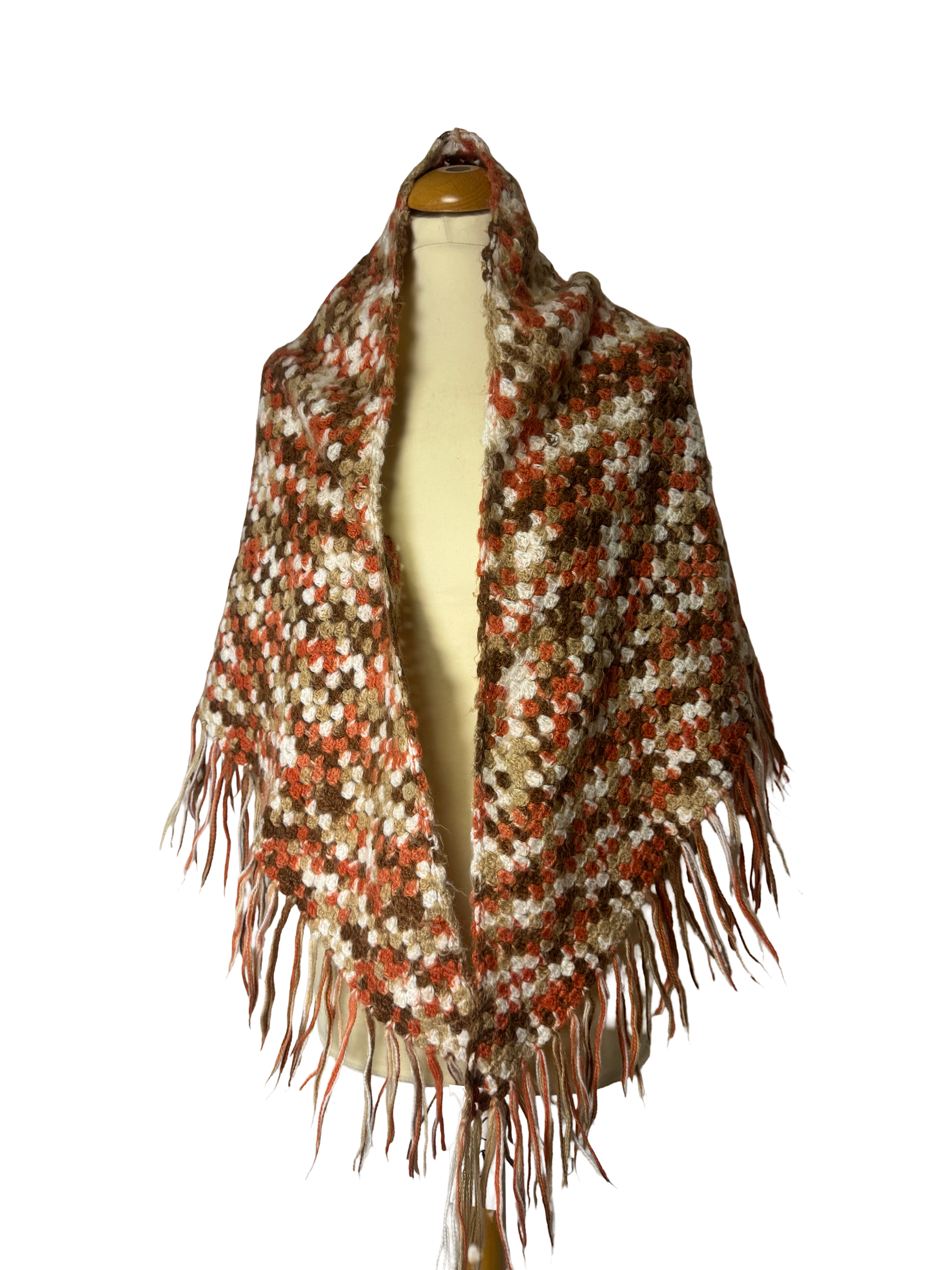 Châle en crochet 70s