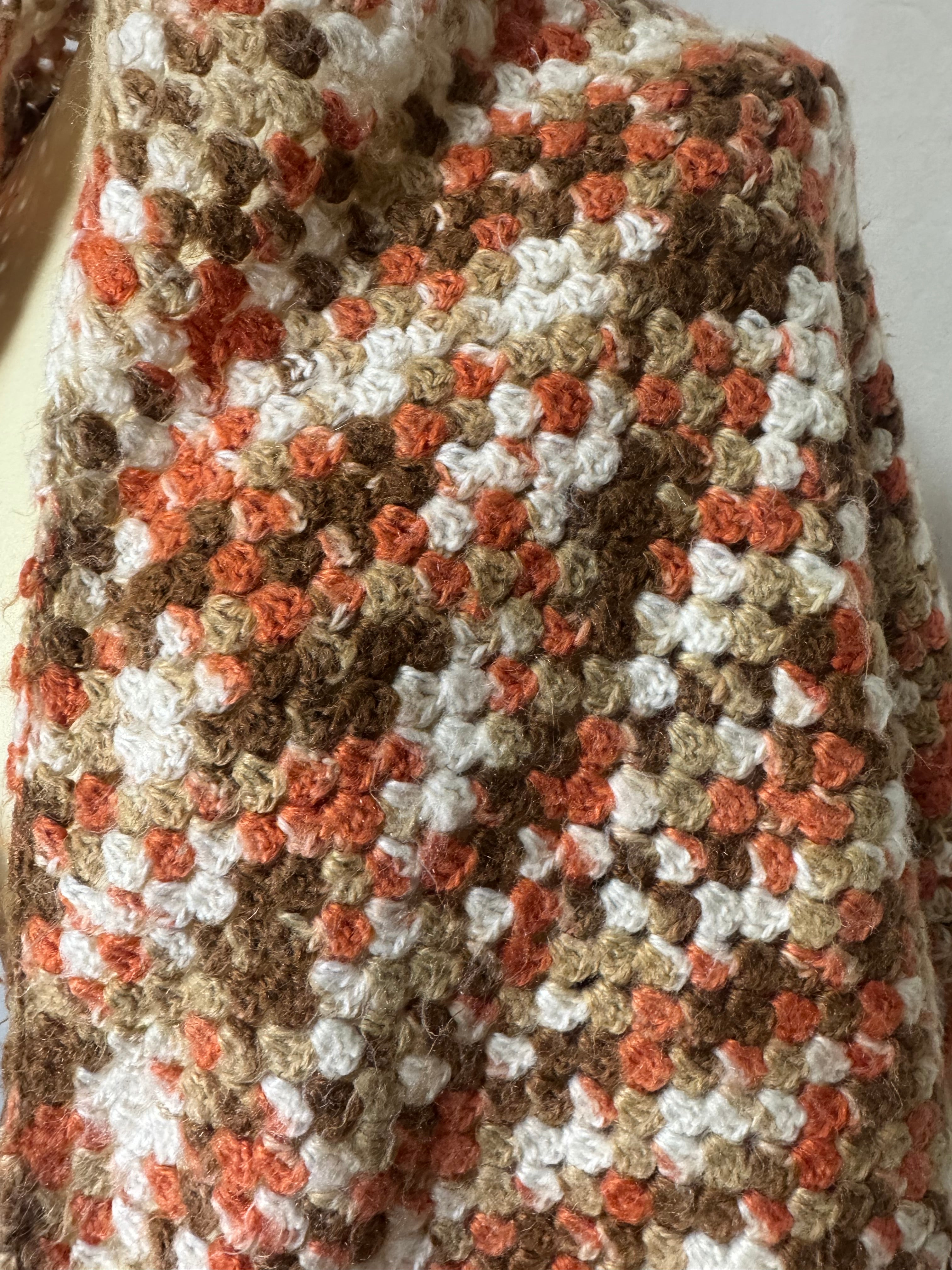 Châle en crochet 70s