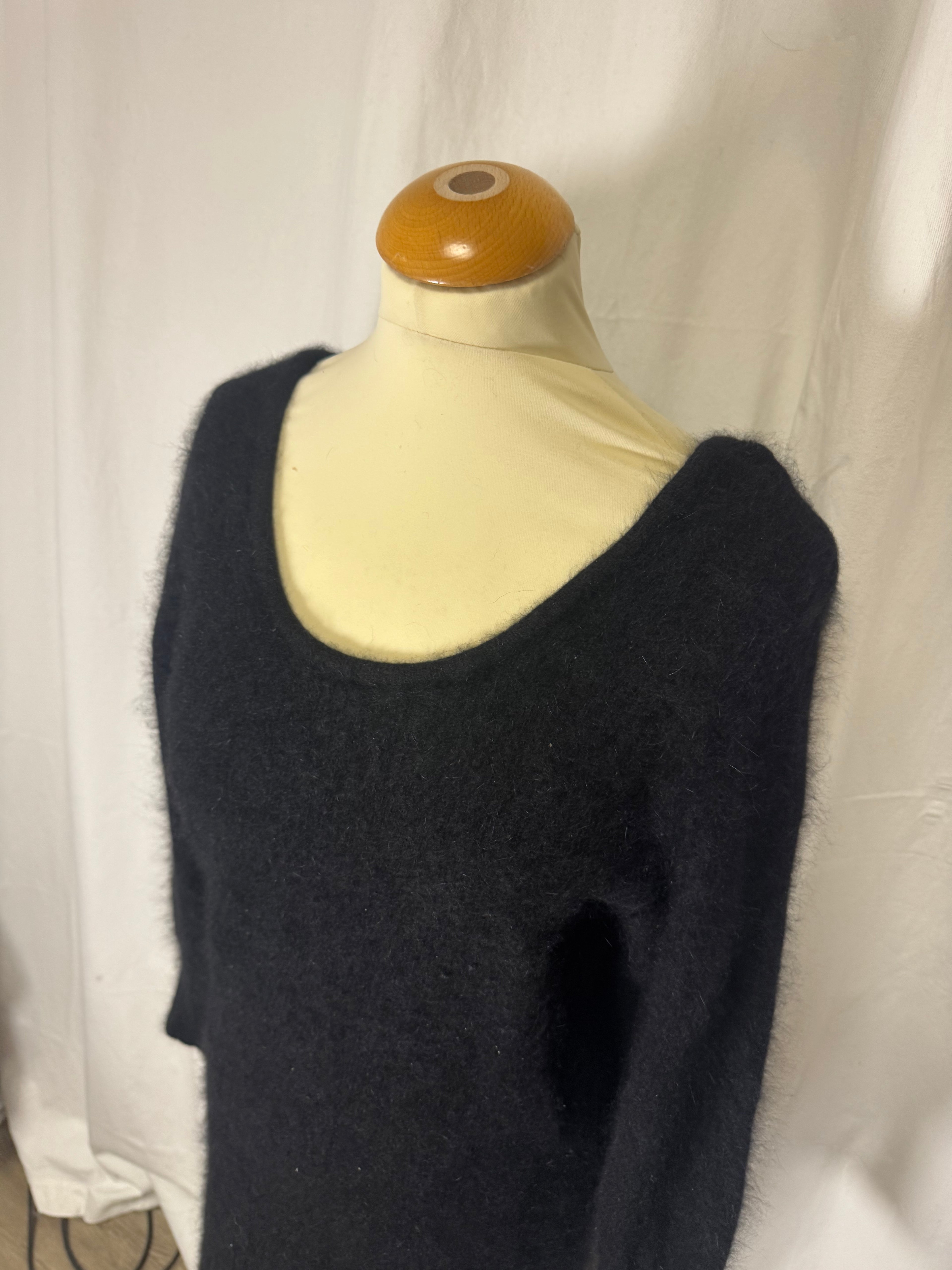 Robe longue en angora