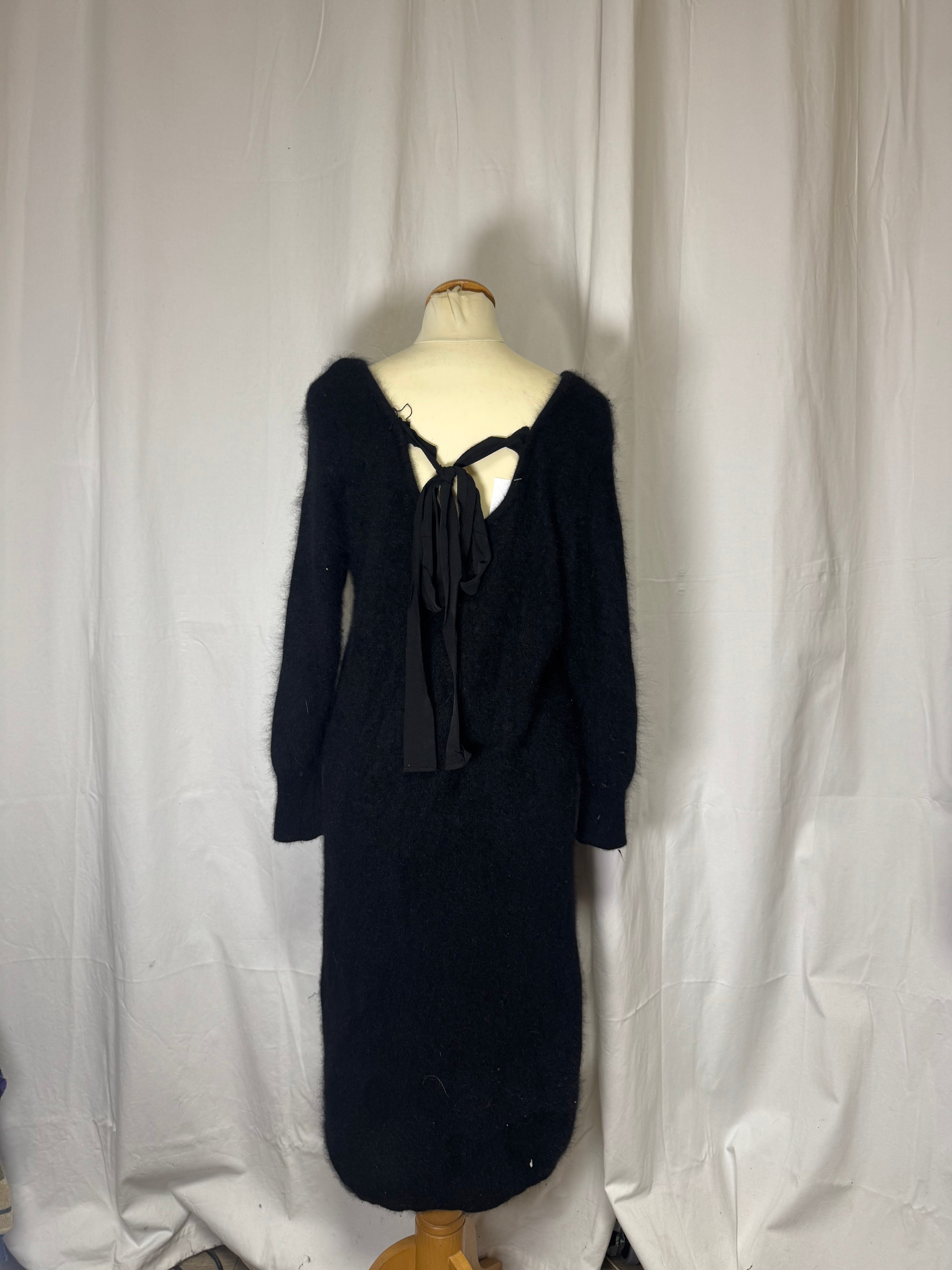 Robe longue en angora