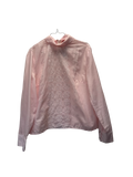 Blouse brodée rose