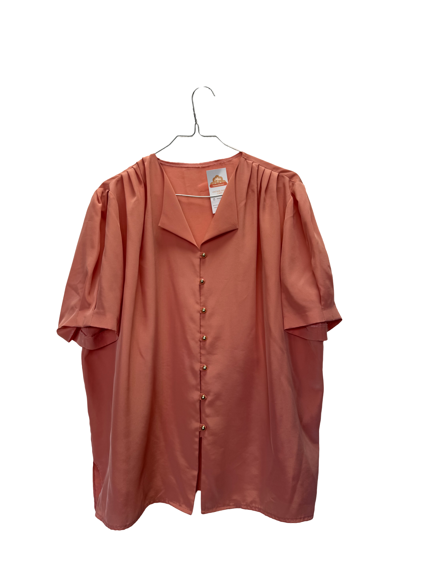 Chemise rose 80s