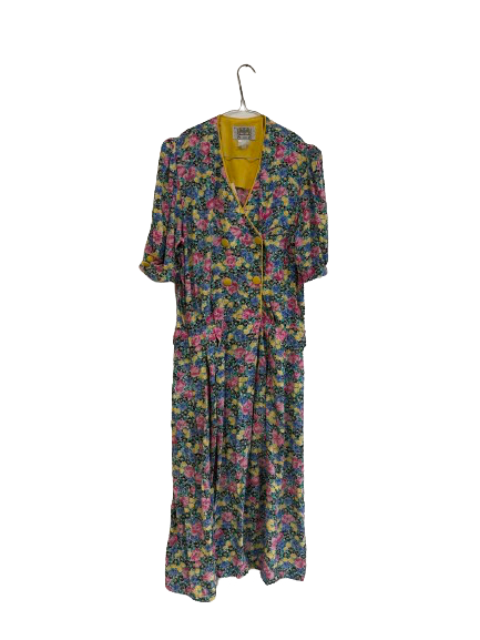 Robe à fleurs 80s