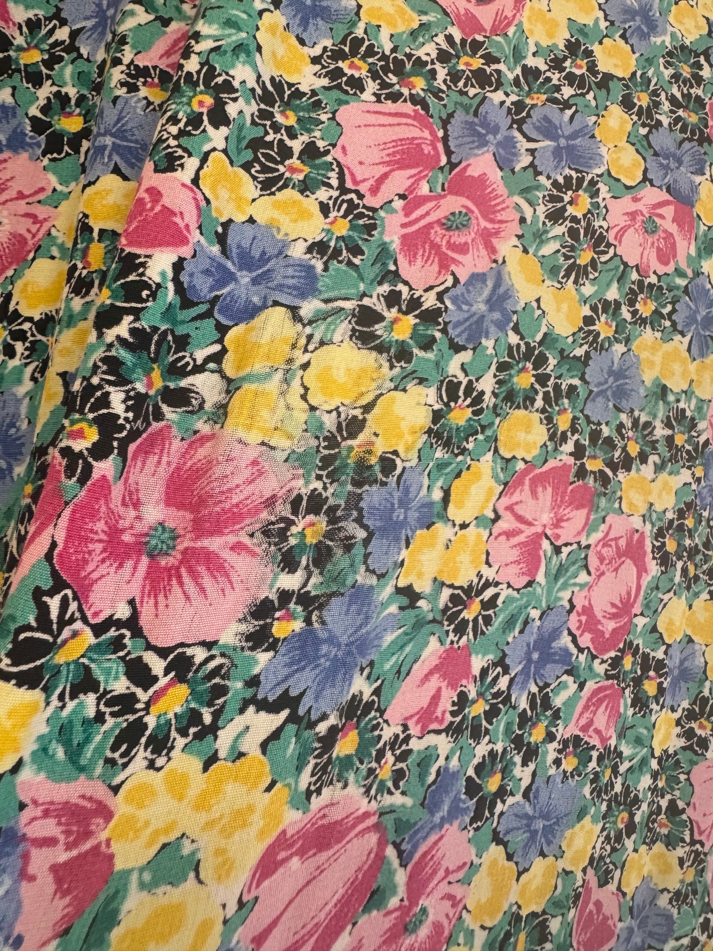 Robe à fleurs 80s