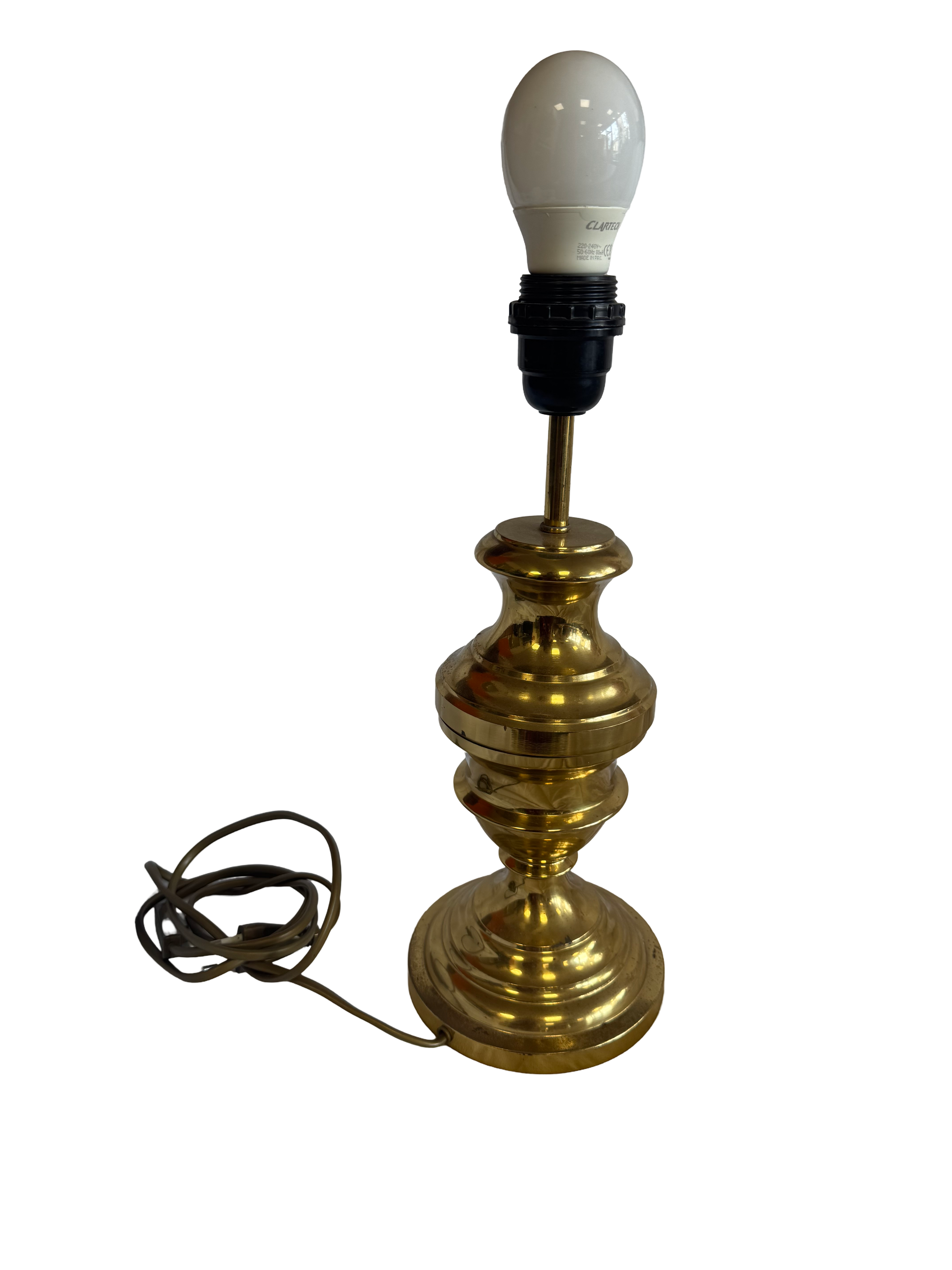 Lampe en métal doré