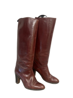 Bottes en cuir 70s