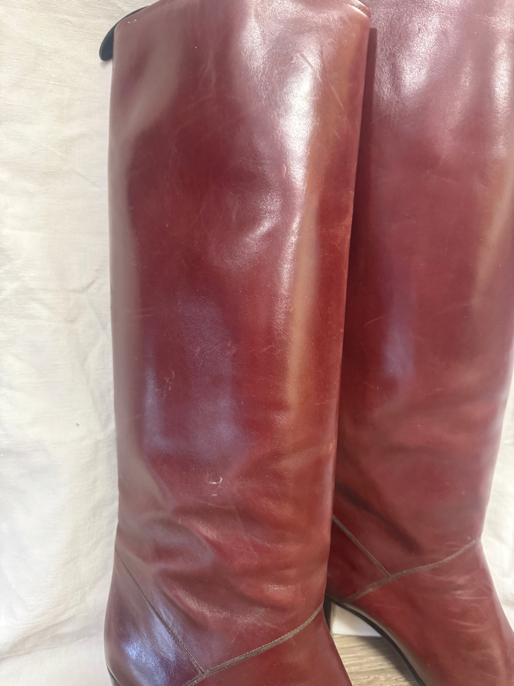 Bottes en cuir 70s