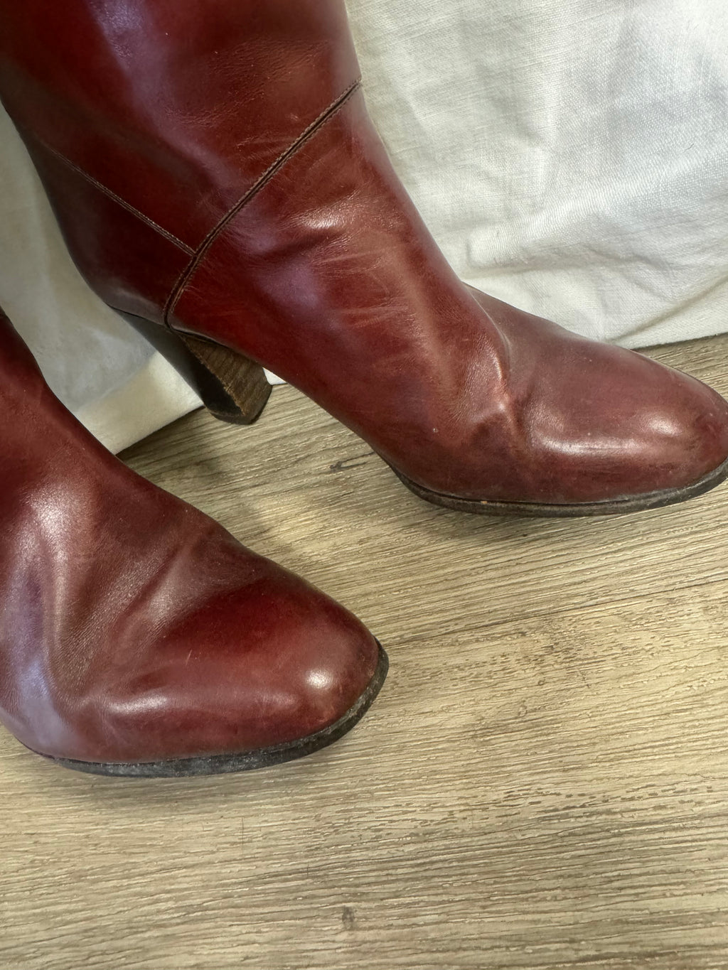 Bottes en cuir 70s