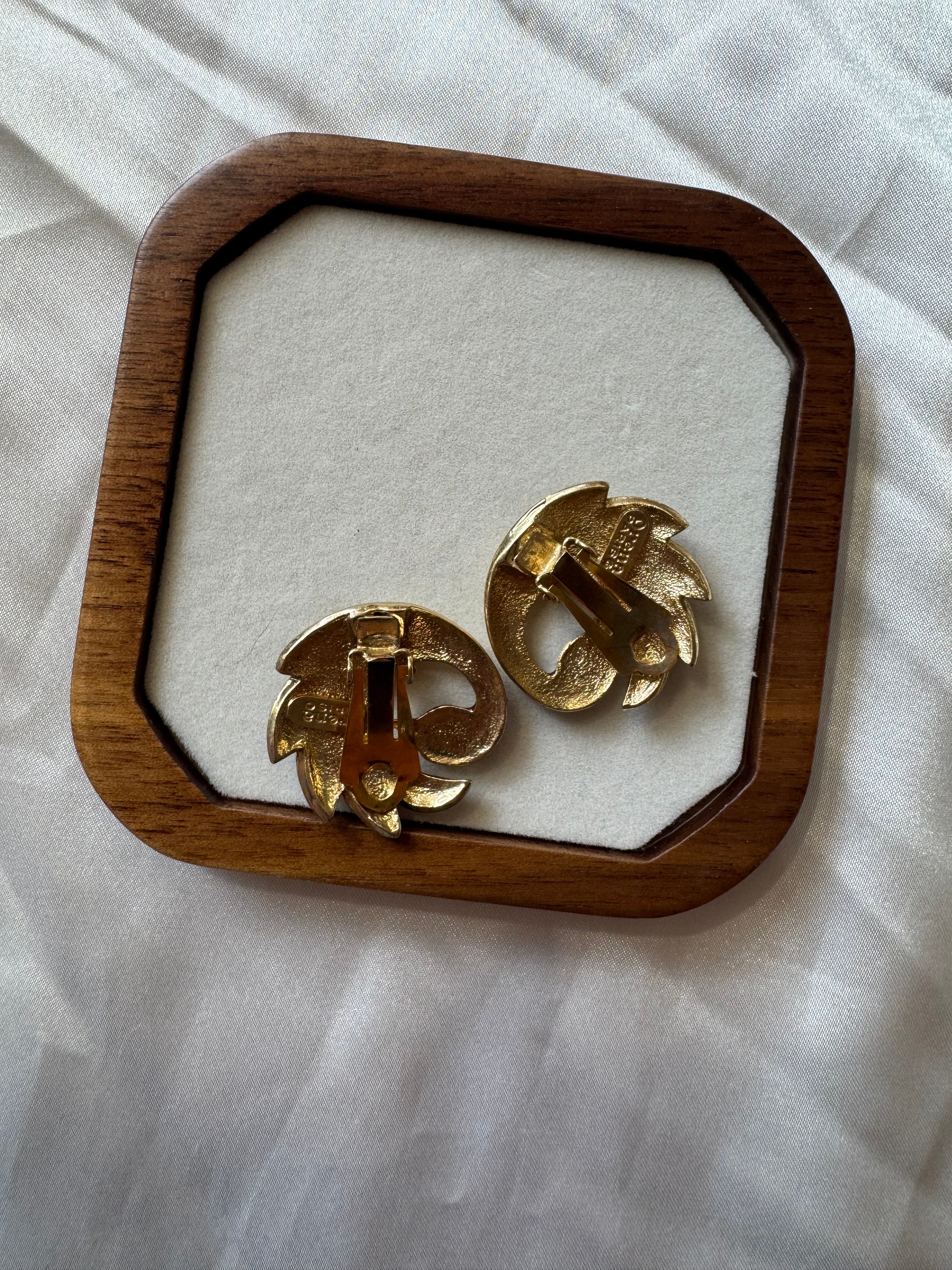 Boucles d'oreilles cygne