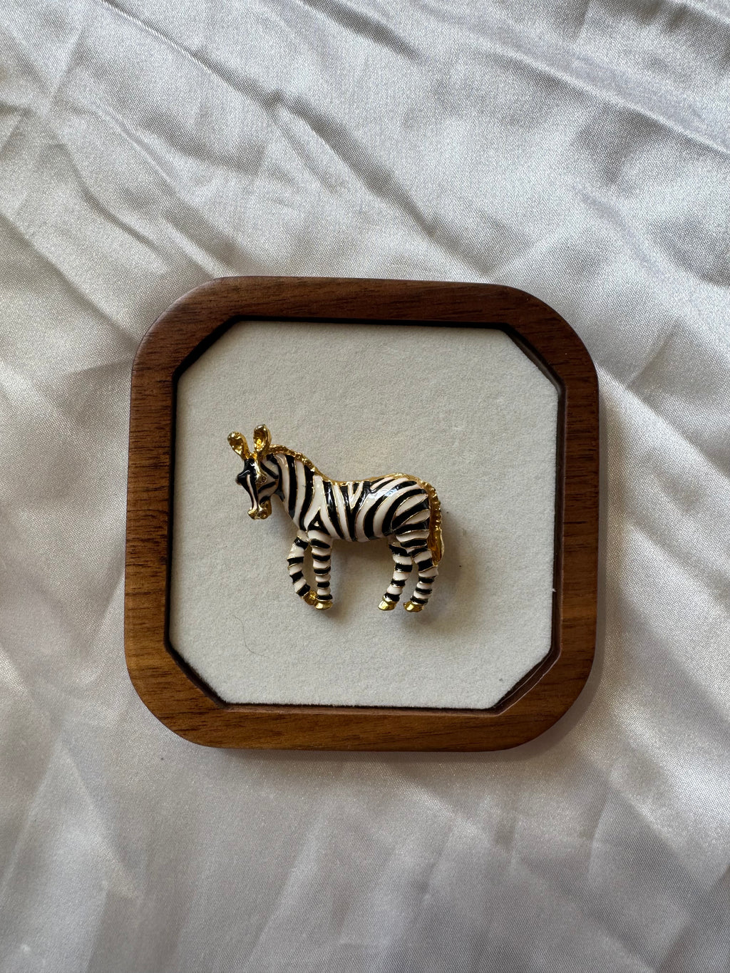 Broche zèbre