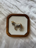 Broche zèbre