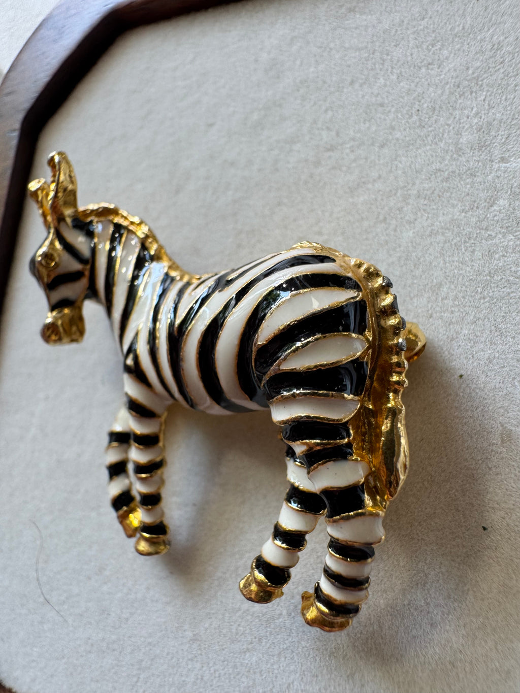 Broche zèbre